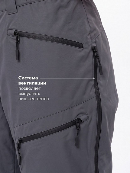  брюки утепленные женские "берма" (графит) 